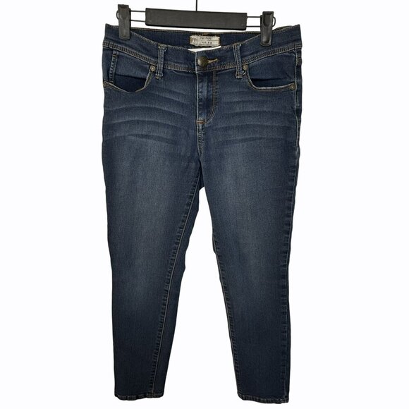 Free People Womens Blue Denim Skinny Sexy Stretchy Casual Jeans Size 28‎ - Picture 1 of 6